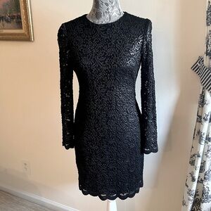Lauren for Ralph Lauren
Black lace cocktail dress
Size 8P